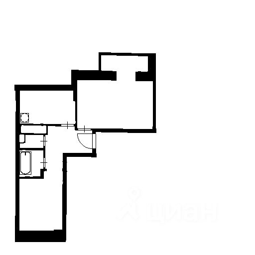 Планировка этой квартиры по данным Циан