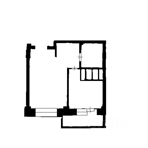 Планировка этой квартиры по данным Циан