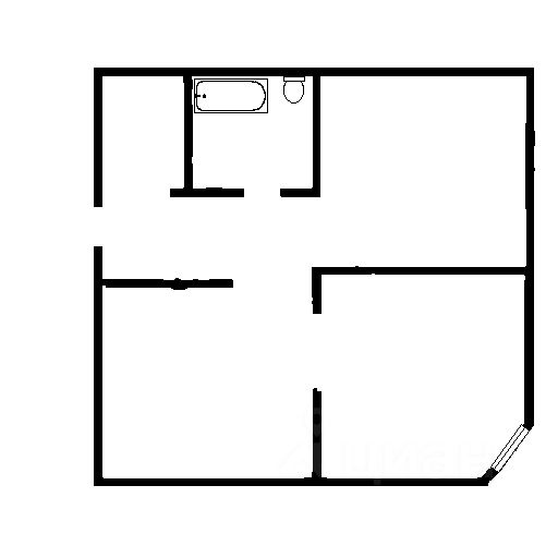 Планировка этой квартиры по данным Циан
