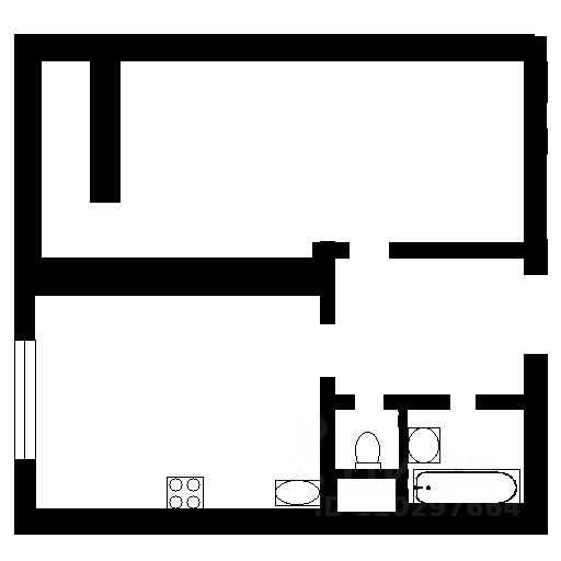Планировка этой квартиры по данным Циан