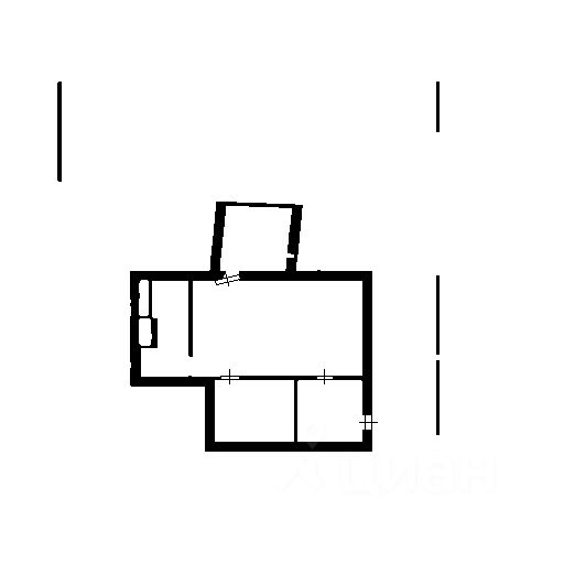 Планировка этой квартиры по данным Циан
