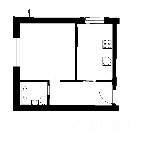 Планировка этой квартиры по данным Циан