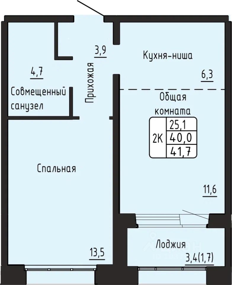 Новостройка, р-н Калининский