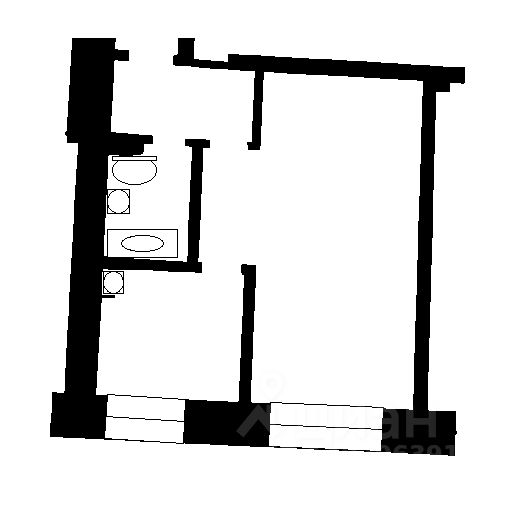 Планировка этой квартиры по данным Циан