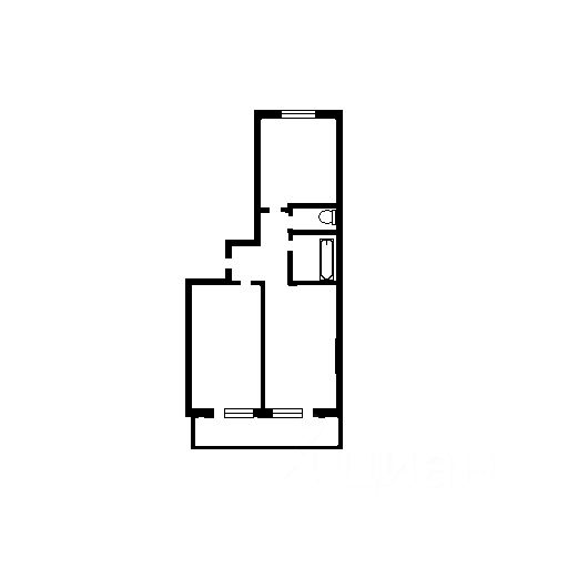 Планировка этой квартиры по данным Циан