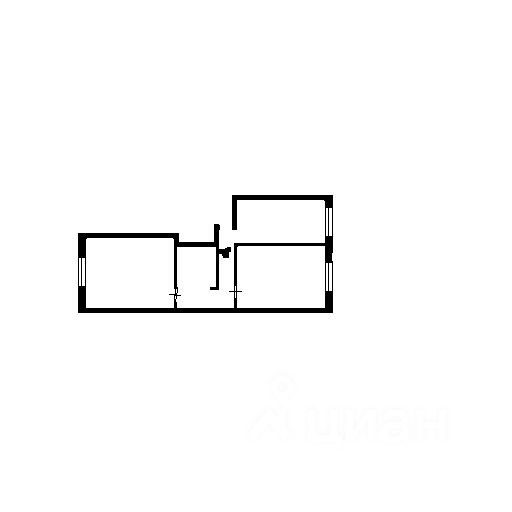 Планировка этой квартиры по данным Циан