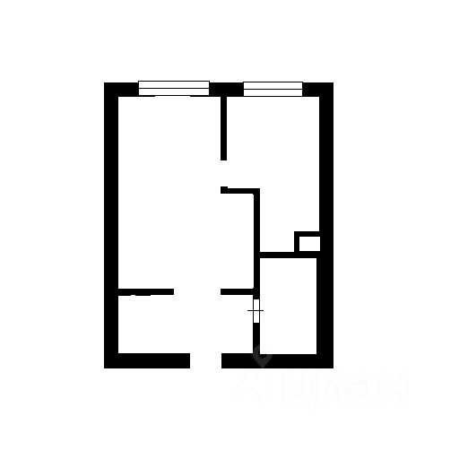 Планировка этой квартиры по данным Циан