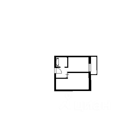 Планировка этой квартиры по данным Циан