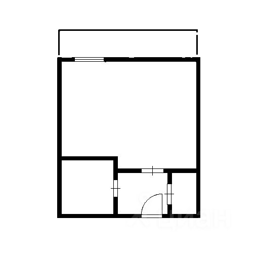 Планировка этой квартиры по данным Циан