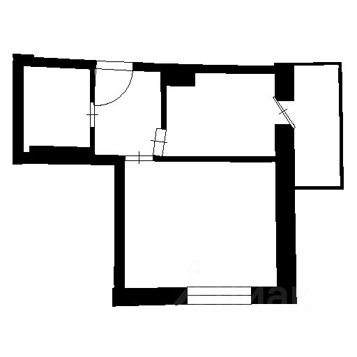 Планировка этой квартиры по данным Циан