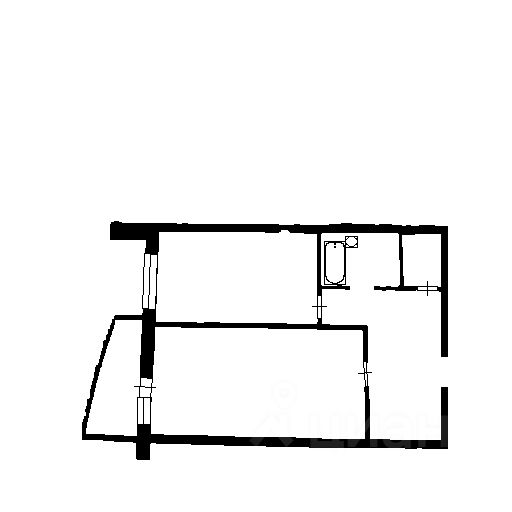 Планировка этой квартиры по данным Циан