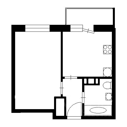 Планировка этой квартиры по данным Циан