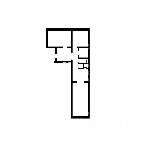 Планировка этой квартиры по данным Циан