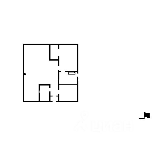 Планировка этой квартиры по данным Циан