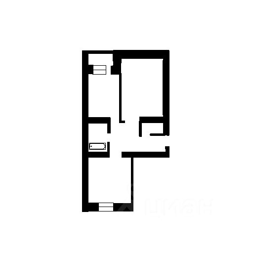 Планировка этой квартиры по данным Циан