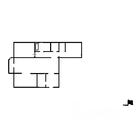 Планировка этой квартиры по данным Циан