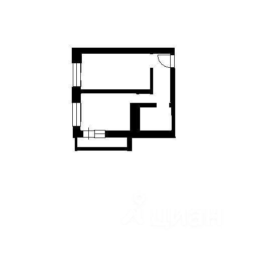 Планировка этой квартиры по данным Циан