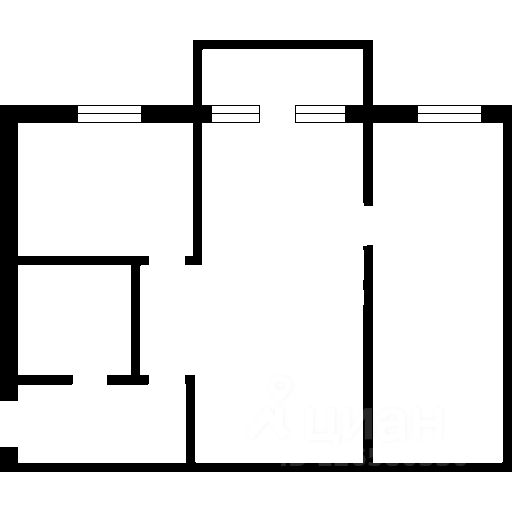 Планировка этой квартиры по данным Циан