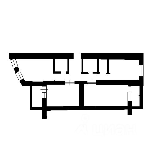 Планировка этой квартиры по данным Циан