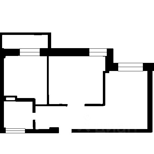 Планировка этой квартиры по данным Циан