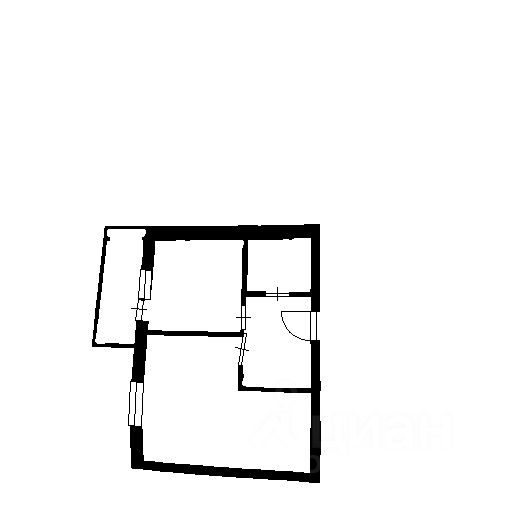 Планировка этой квартиры по данным Циан
