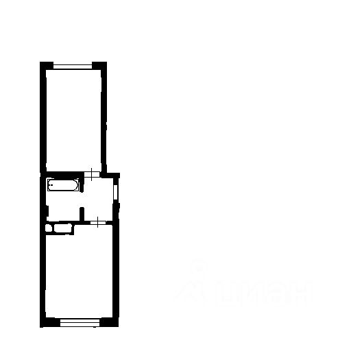 Планировка этой квартиры по данным Циан
