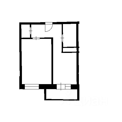 Планировка этой квартиры по данным Циан