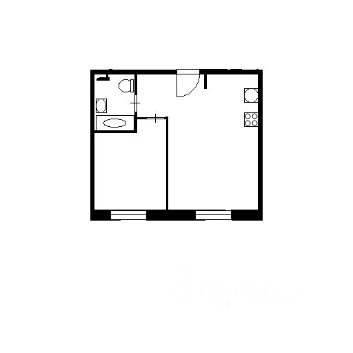 Планировка этой квартиры по данным Циан