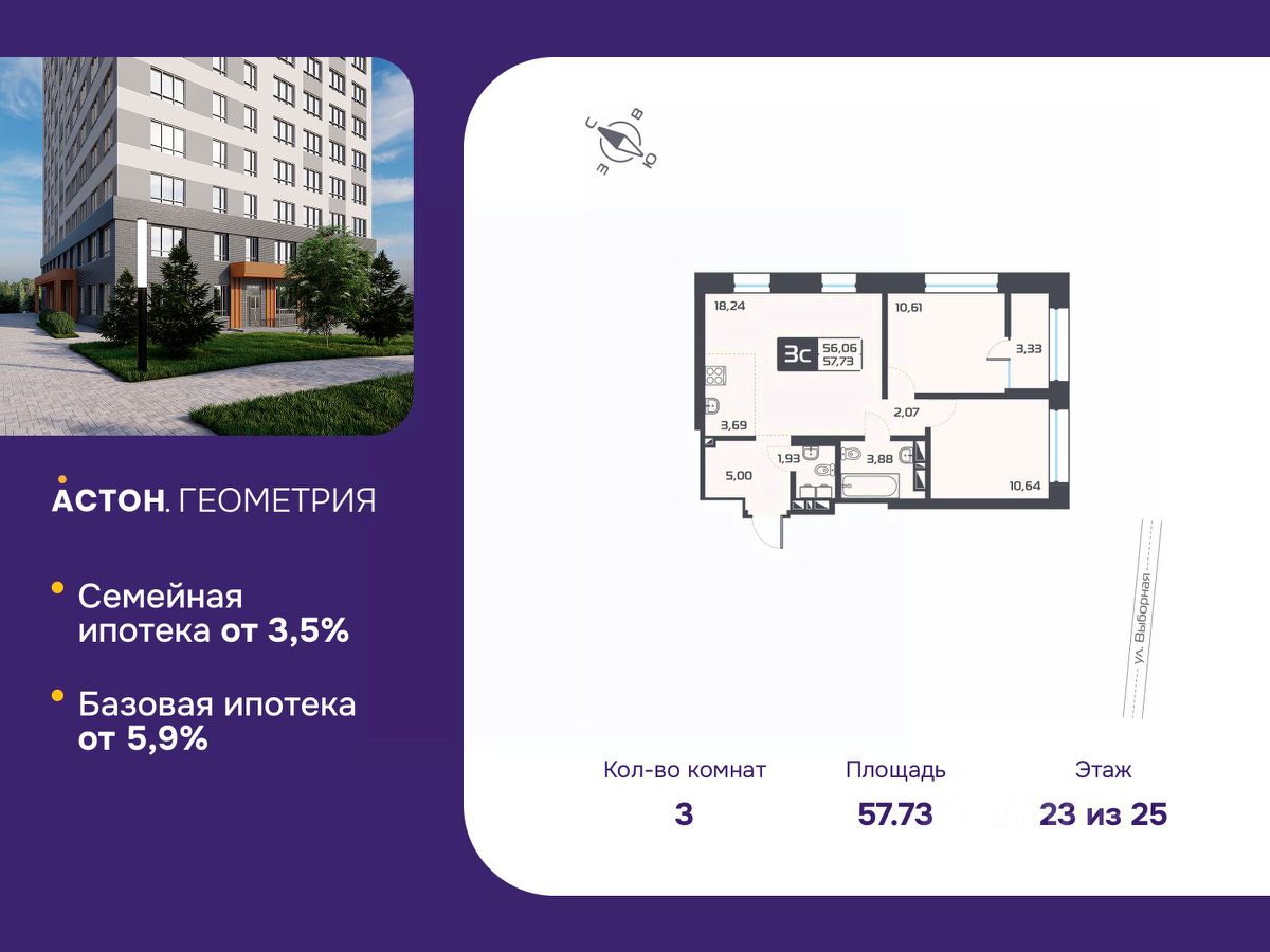 Новостройка, р-н Октябрьский