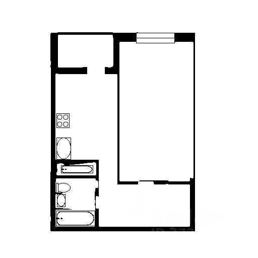 Планировка этой квартиры по данным Циан