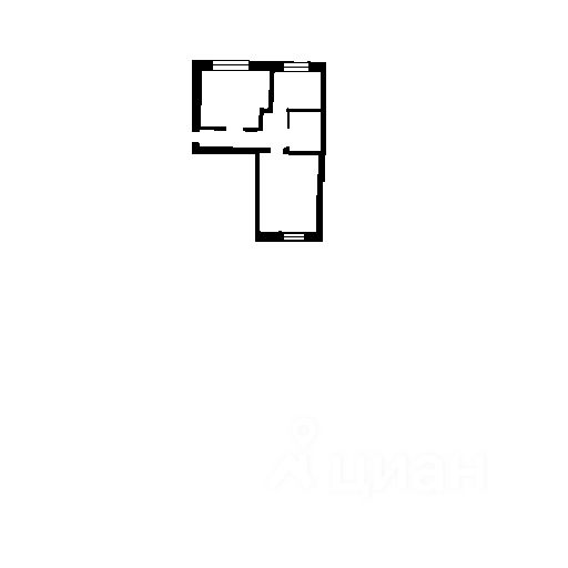 Планировка этой квартиры по данным Циан
