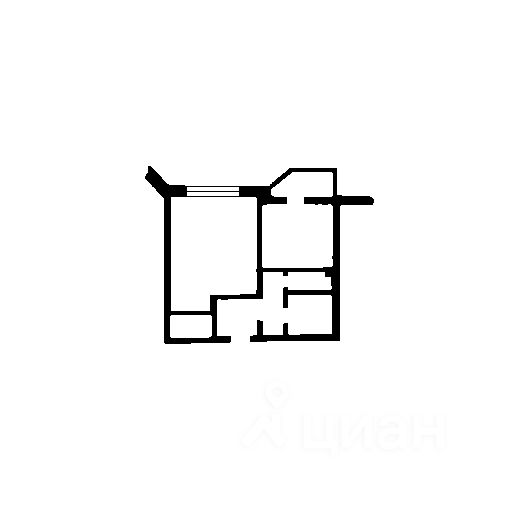 Планировка этой квартиры по данным Циан