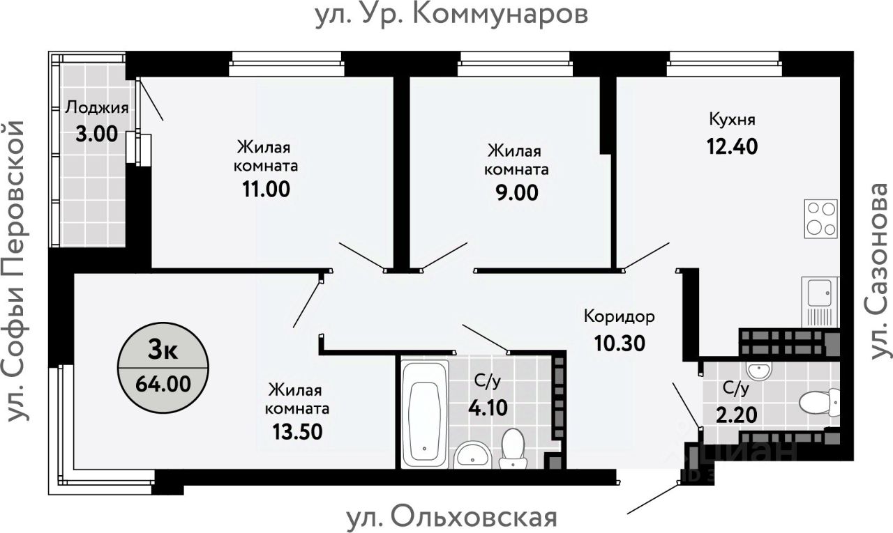 Новостройка, р-н Железнодорожный