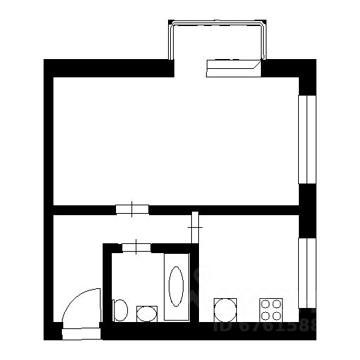 Планировка этой квартиры по данным Циан