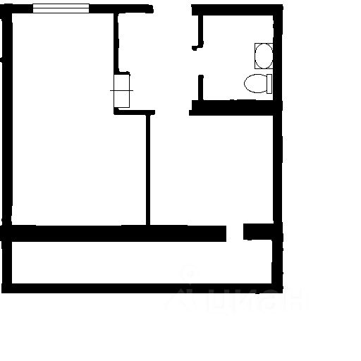 Планировка этой квартиры по данным Циан