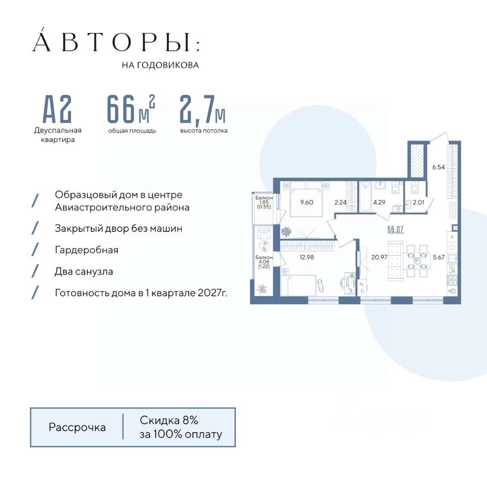 Новостройка, р-н Авиастроительный