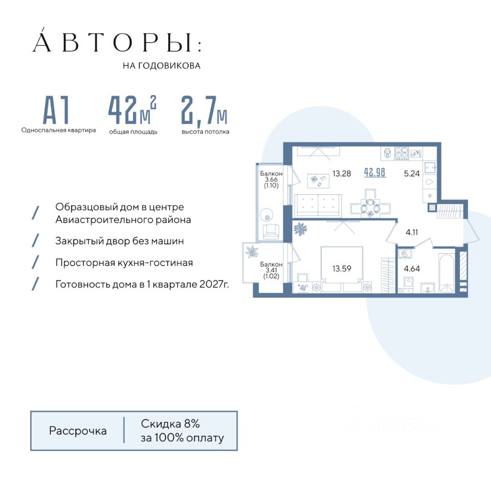 Новостройка, р-н Авиастроительный, Казань
