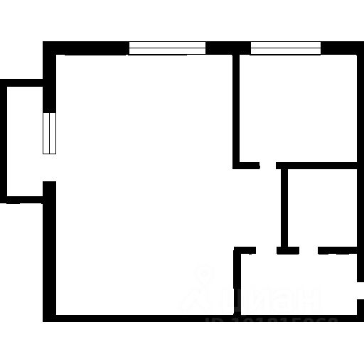 Планировка этой квартиры по данным Циан