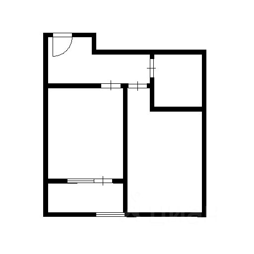 Планировка этой квартиры по данным Циан
