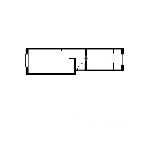 Планировка этой квартиры по данным Циан
