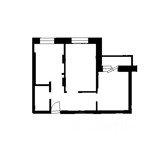 Планировка этой квартиры по данным Циан