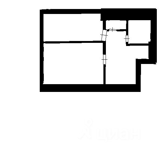 Планировка этой квартиры по данным Циан
