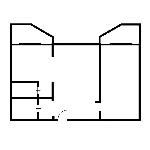 Планировка этой квартиры по данным Циан