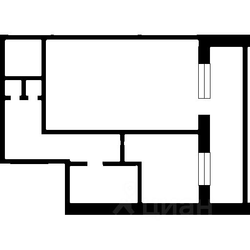 Планировка этой квартиры по данным Циан