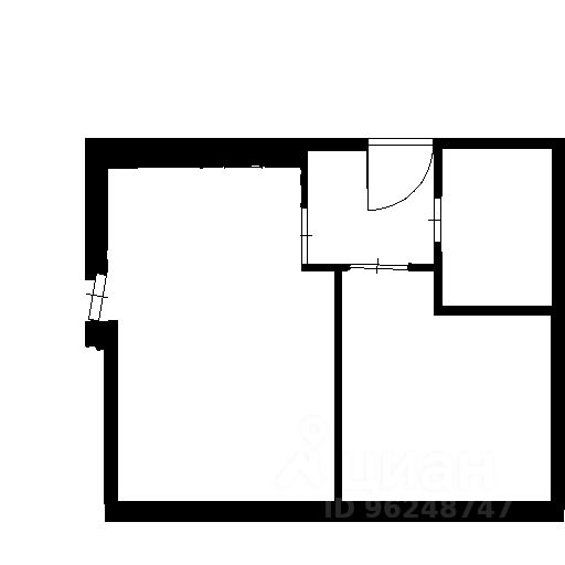 Планировка этой квартиры по данным Циан