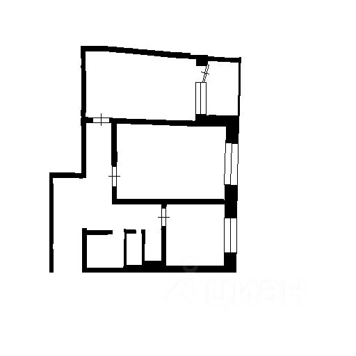 Планировка этой квартиры по данным Циан