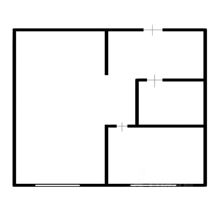 Планировка этой квартиры по данным Циан