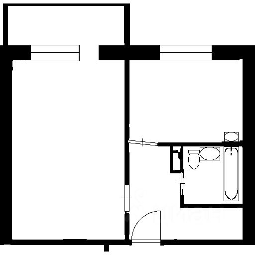 Планировка этой квартиры по данным Циан