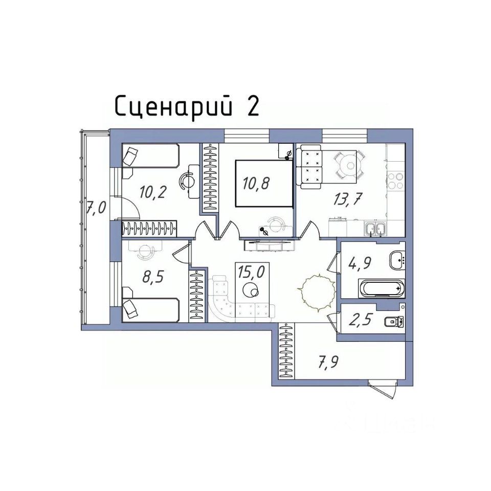Новостройка, р-н Чкаловский