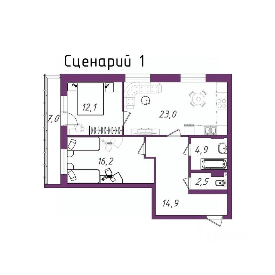 Новостройка, р-н Чкаловский